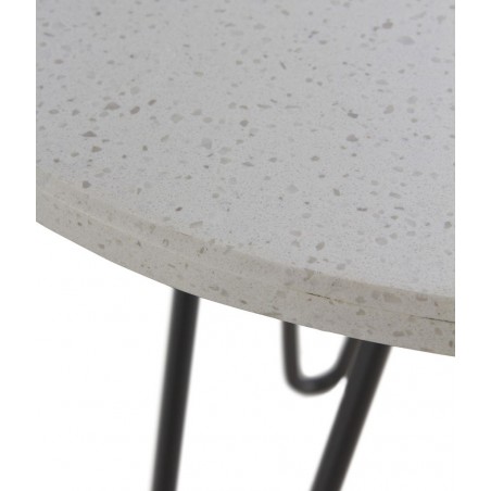 Mesa auxiliar estilo Vintage marmol - 40x43h