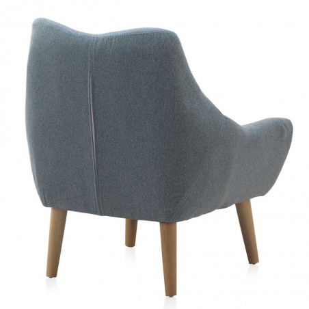 Sillón estilo vintage tapizado mint 76x65x86h