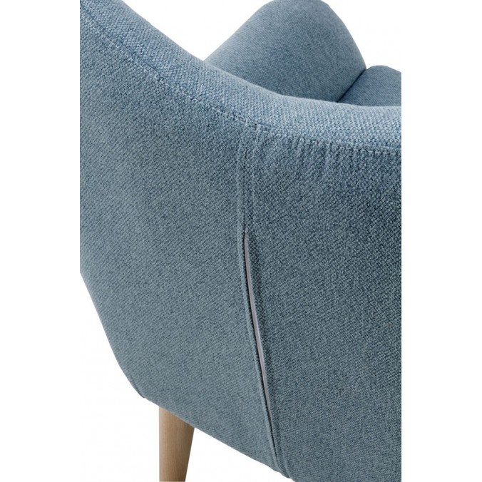 Sillón estilo vintage tapizado mint 76x65x86h