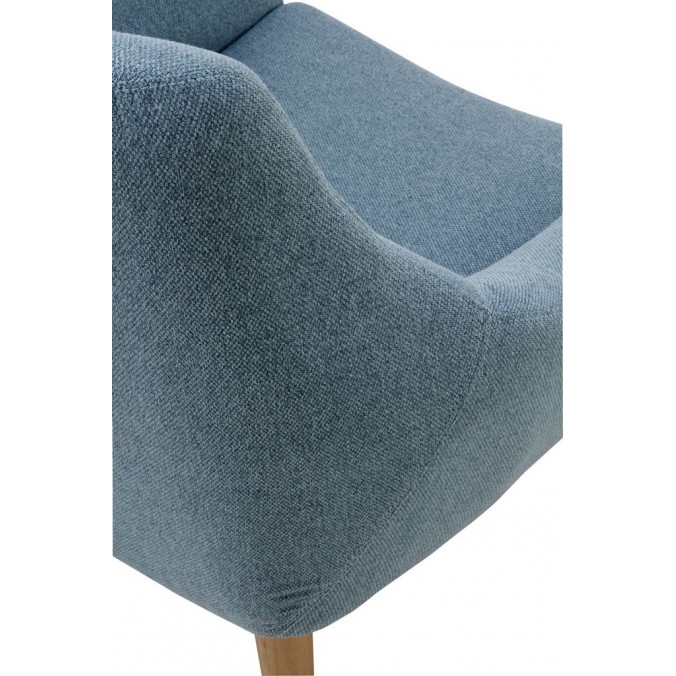 Sillón estilo vintage tapizado mint 76x65x86h