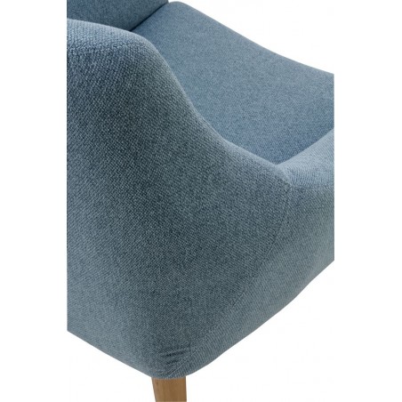 Sillón estilo vintage tapizado mint 76x65x86h