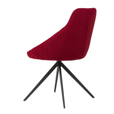 Silla estilo Mid Century rojo -56x59x85h
