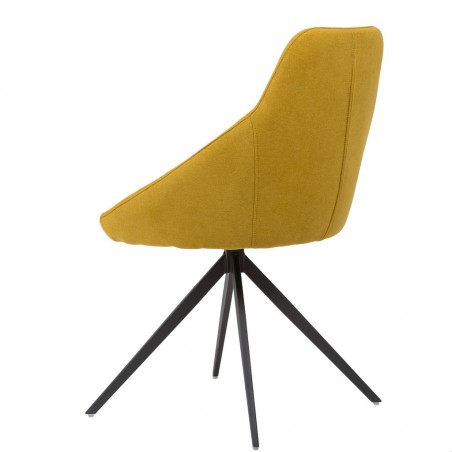 Silla estilo Mid Century mostaza -56x59x85h