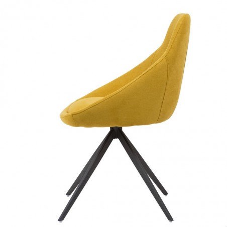 Silla estilo Mid Century mostaza -56x59x85h