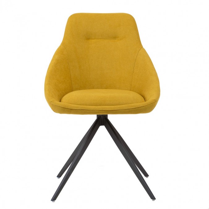 Silla estilo Mid Century mostaza -56x59x85h Silla estilo Mid Century mostaza -56x59x85h
