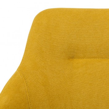 Silla estilo Mid Century mostaza -56x59x85h 2
