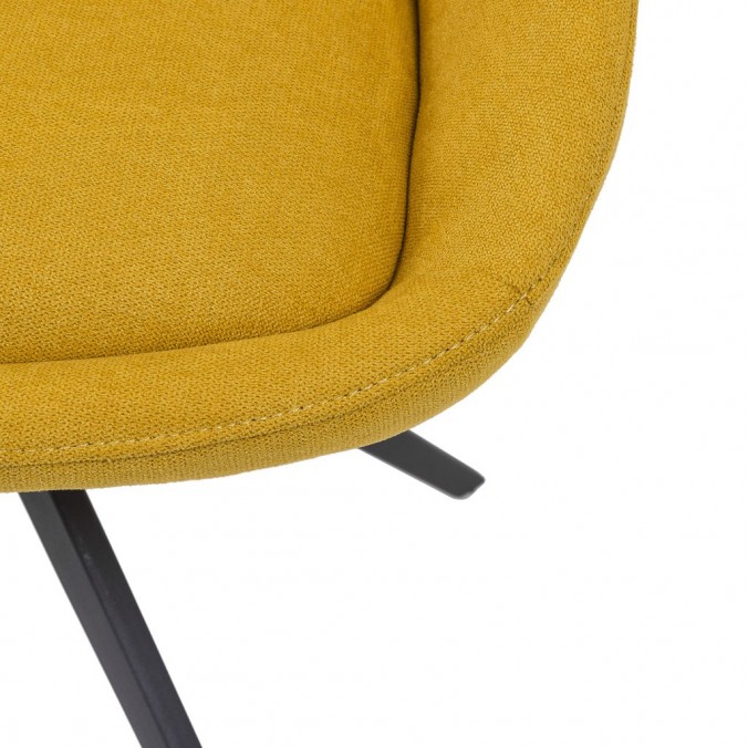 Silla estilo Mid Century mostaza -56x59x85h Silla estilo Mid Century mostaza -56x59x85h