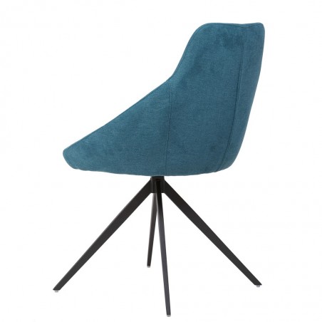 Silla estilo Mid Century azul -56x59x85h