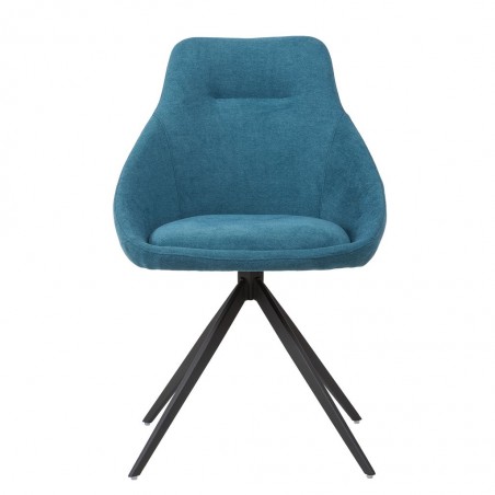Silla estilo Mid Century azul -56x59x85h