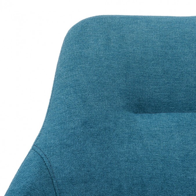 Silla estilo Mid Century azul -56x59x85h