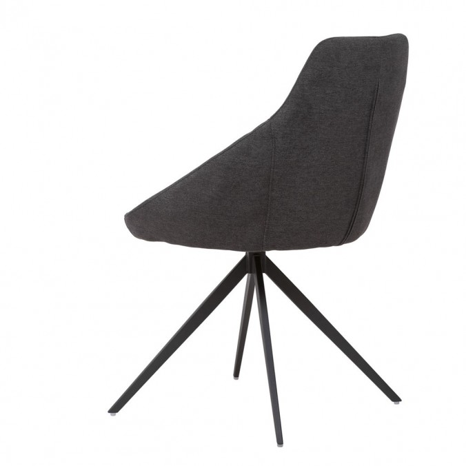 Silla estilo Mid Century dark grey -56x59x85h