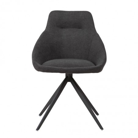 Silla estilo Mid Century dark grey -56x59x85h