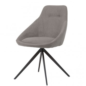 Silla estilo Mid Century light grey -56x59x85h