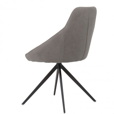 Silla estilo Mid Century light grey -56x59x85h