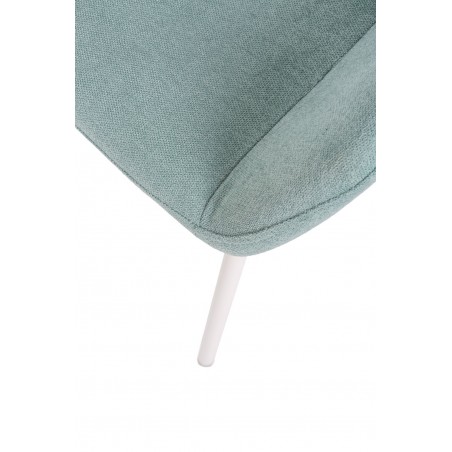 Silla diseño con tapizado mint y gris 58x58x89h