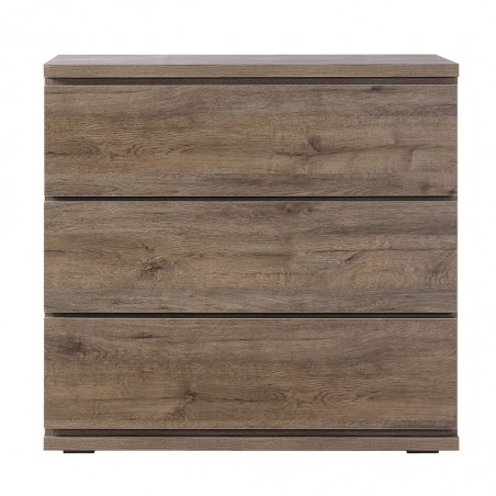 Comoda estilo escandinavo nordico roble 3 cajones