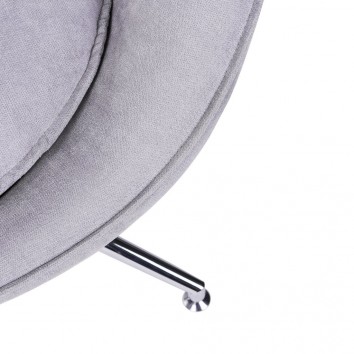 Butaca giratoria patas cromo Grey Light 83x77x70h 2