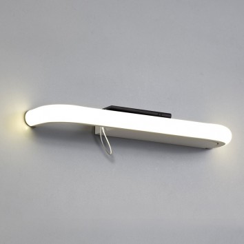 Lámpara aplique de pared LED 3000K con repisa y USB 2