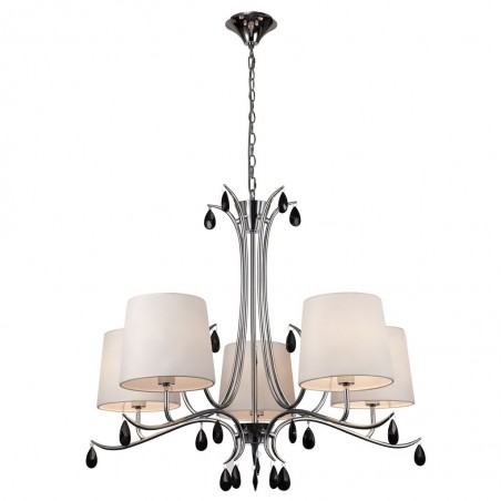 Lámpara de techo estilo clásico cromo 5 luces