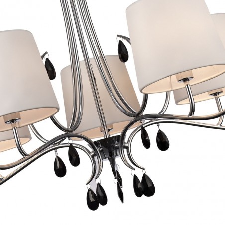 Lámpara de techo estilo clásico cromo 5 luces