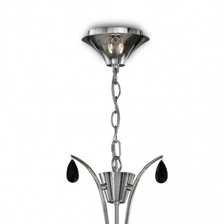 Lámpara de techo estilo clásico cromo 3 luces