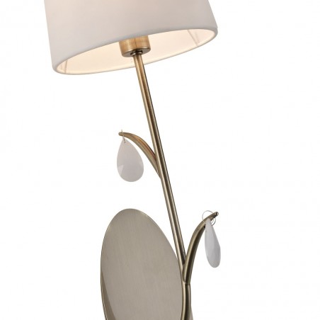 Aplique de pared clásico dorado 1 luz