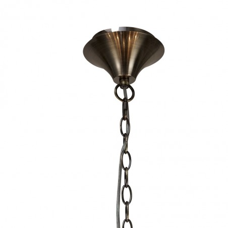 Lámpara de techo estilo clásico dorado 9 luces