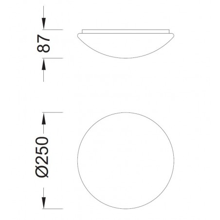 Lámpara techo led nur 
