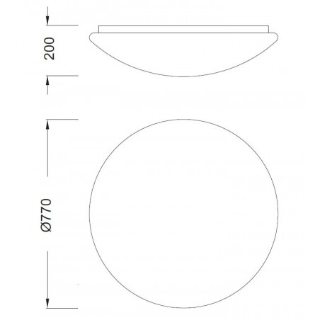 Plafon techo LED 60W ZERO regulable