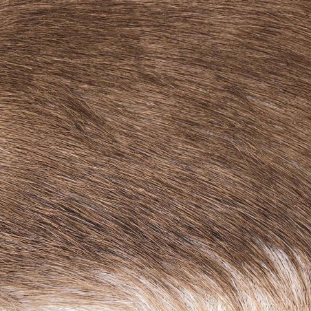 Taburete cuadrado piel de cabra - 30x30x45h