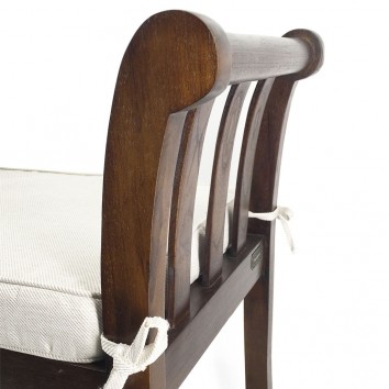 Banqueta estilo provenzal madera de mindi - 65x37x65h 2