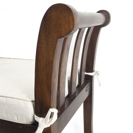 Banqueta estilo provenzal madera de mindi - 65x37x65h