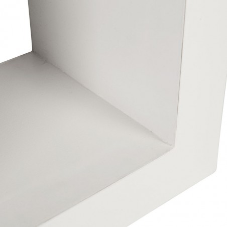Estantería de pared madera mindi blanco 40x20x40h