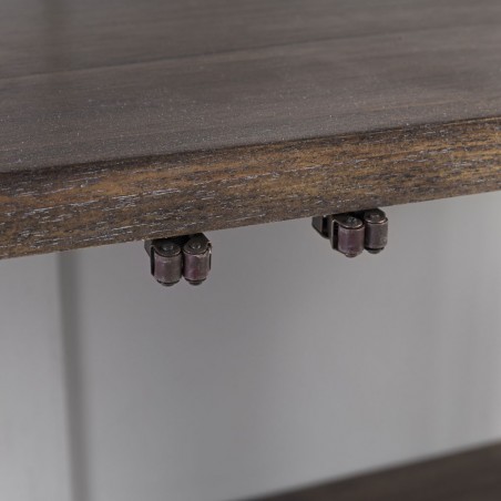 Vitrina 2 puertas madera mindi blanco 95x40x190h