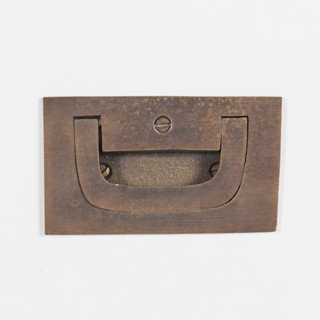 Vitrina con 1 cajón en madera mindi blanco 55x40x190h