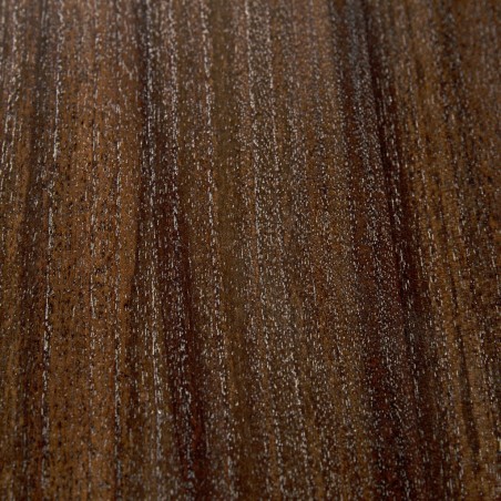 Mesa centro madera mindi tono oscuro y blanco 130x70x45h