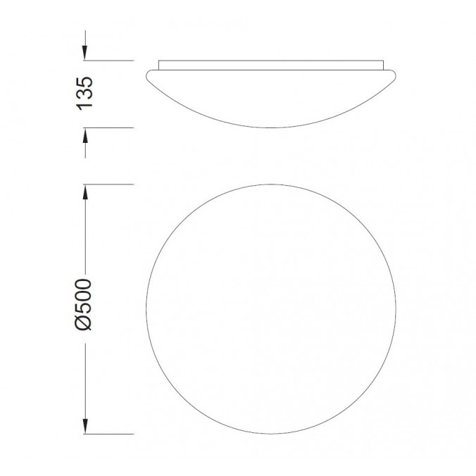 plafon de techo led bajo consumo 50cm