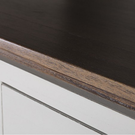 Consola 2 puertas fabricada en madera mindi 105x28x80h