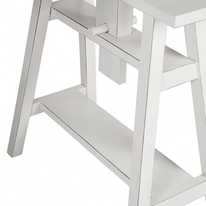 Escritorio de altura regulable madera mindi  150x70x78h