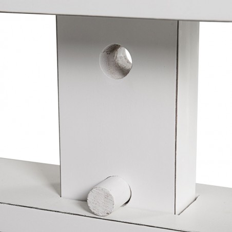 Escritorio de altura regulable madera mindi  150x70x78h