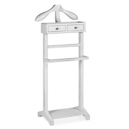 Galán con 2 cajones de madera mindi 45x35x120h