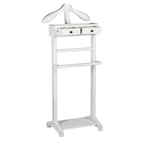 Galán con 2 cajones de madera mindi 45x35x120h