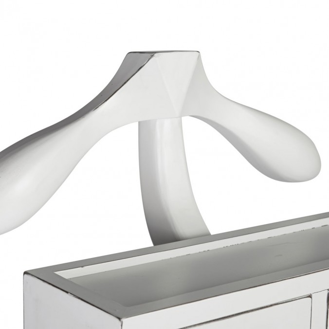 Galán con 2 cajones de madera mindi 45x35x120h