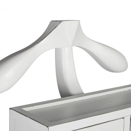 Galán con 2 cajones de madera mindi 45x35x120h