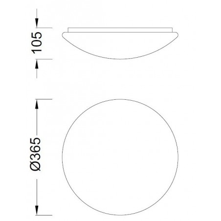Lámpara techo led nur 
