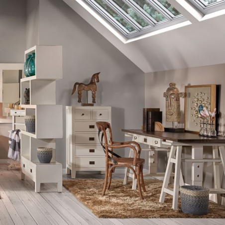 SInfonier 6 cajones fabricado en madera mindi 60x45x110h