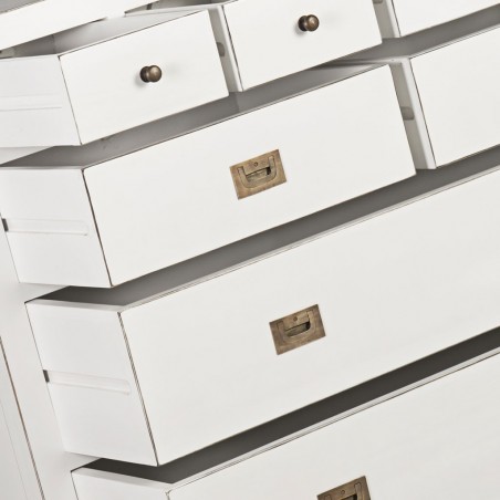 Cómoda 8 cajones fabricado en madera mindi 110x45x100h