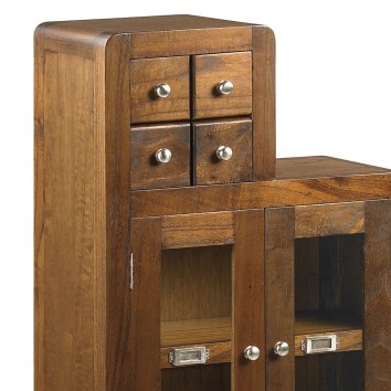 Cajonera escalonada izquierda estilo colonial 98x25x98h 2