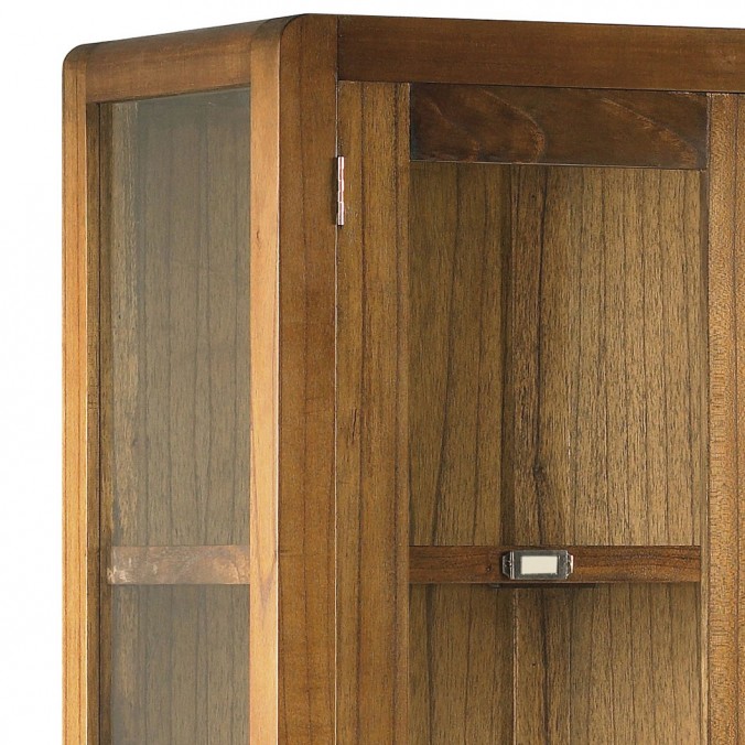 Vitrina de estilo colonial madera mindi 85x40x190h