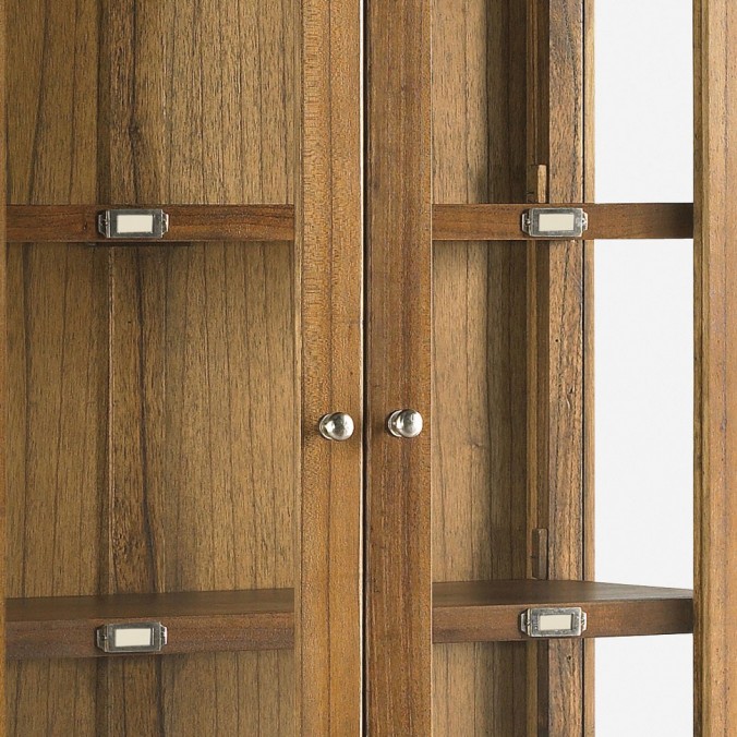 Vitrina de estilo colonial madera mindi 85x40x190h